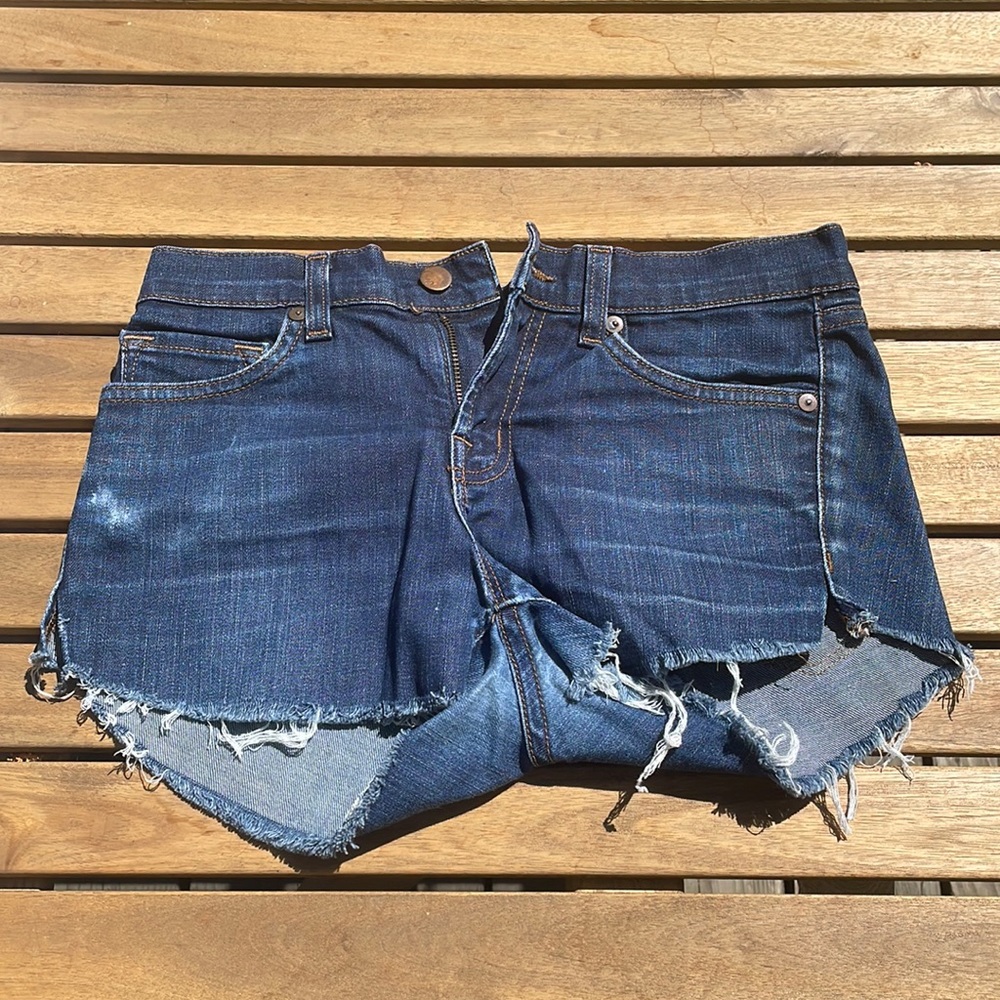 J Brand Cut Off Low Rise Denim Jean Shorts 2000s